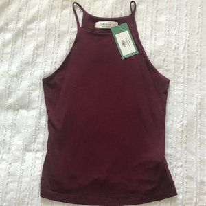 Maroon top